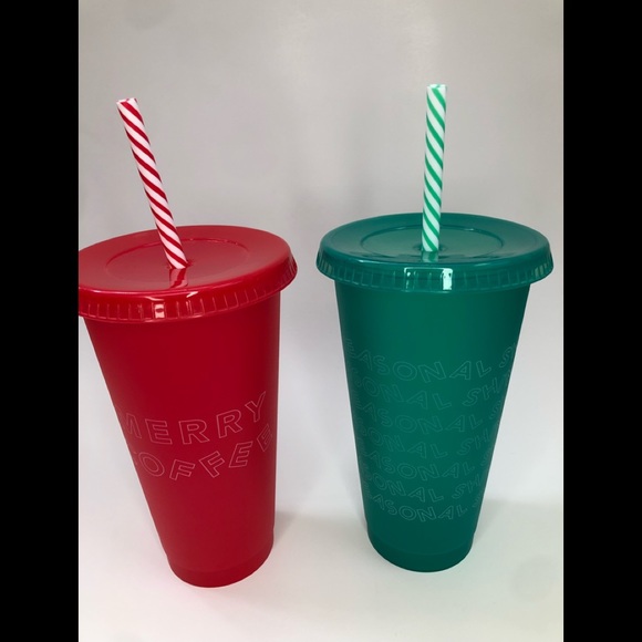Starbucks 2019 Holiday Reusable Cold Cups 24oz - Picture 3 of 3